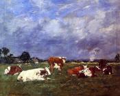 尤金布丹 - Cows in Pasture